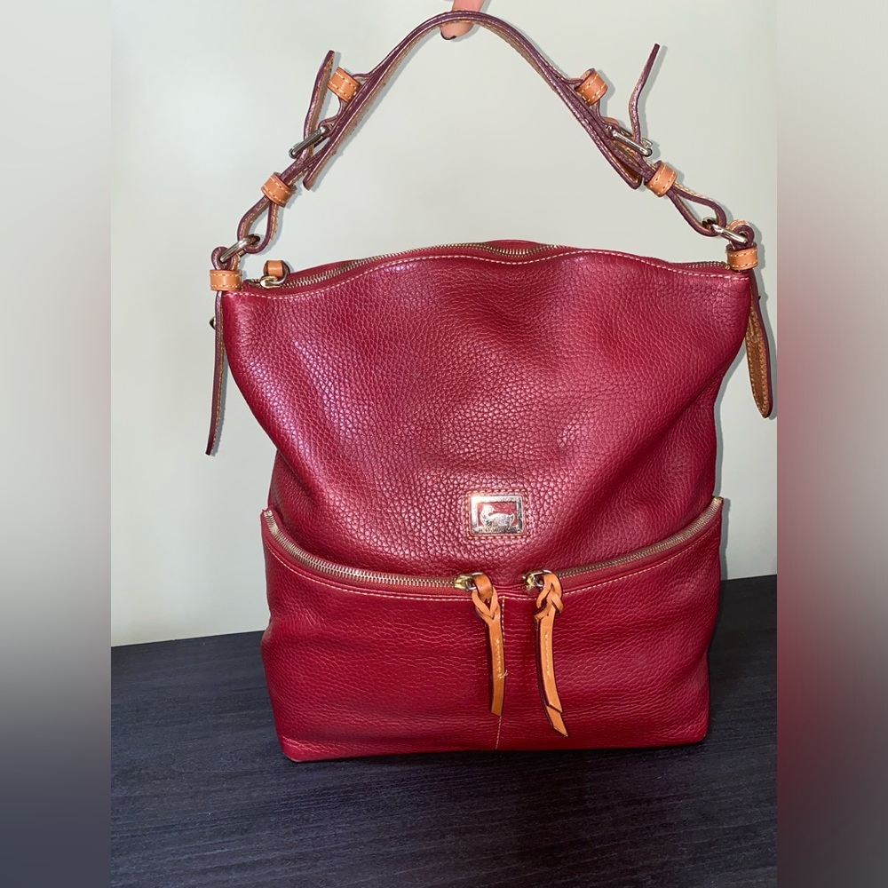 Rooney and Bourke Large Bag in Burgundy